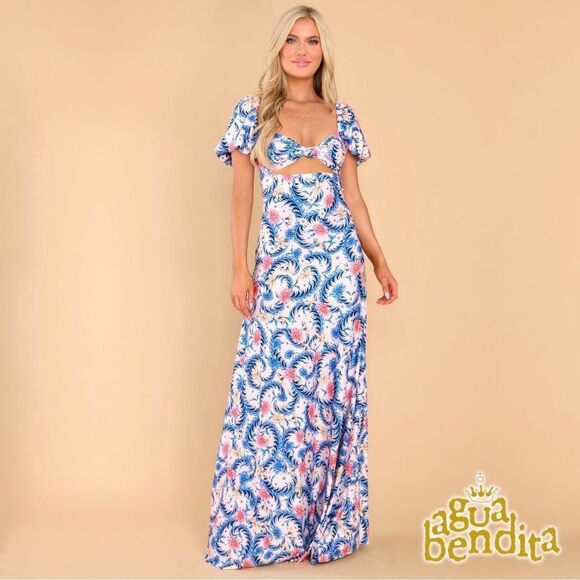 Agua Bendita **NWT** Clare Maxi Dress in Ross Multicolor - Picture 1 of 16